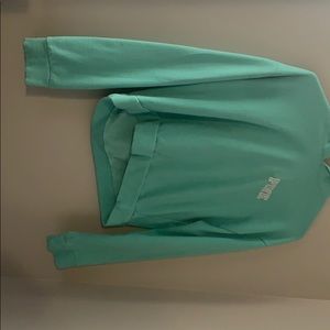 Cropped hoodie blue by pink